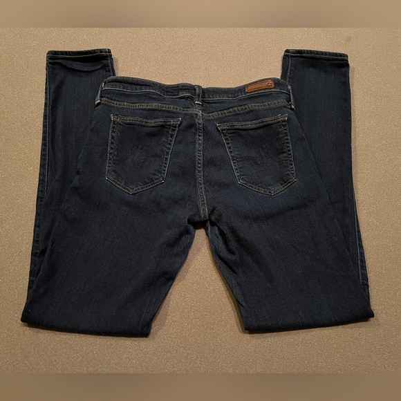 Adriano Goldschmied Dark Blue Full Length Stretch Skinny Jeans - Picture 6 of 11